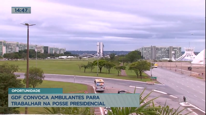 GDF convoca vendedores ambulantes para trabalhar na posse presidencial