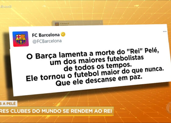 fala-esporte:-clubes-do-mundo-todo-prestam-homenagens-ao-rei-do-futebol