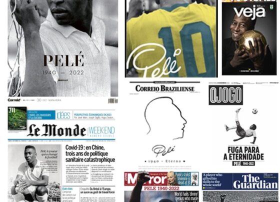 pele:-morte-do-rei-do-futebol-e-destaque-em-jornais-brasileiros-e-internacionais;-veja-capas