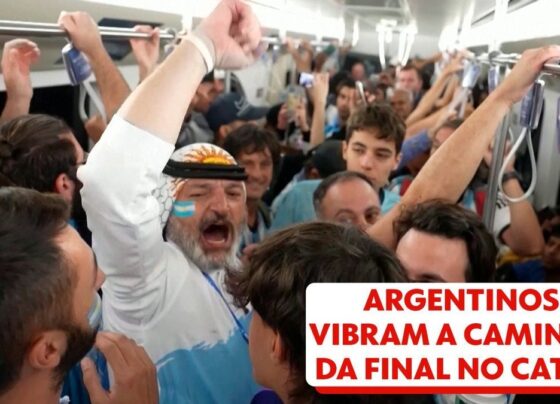 torcedores-argentinos-fazem-festa-no-metro-do-catar-rumo-a-final-da-copa-do-mundo