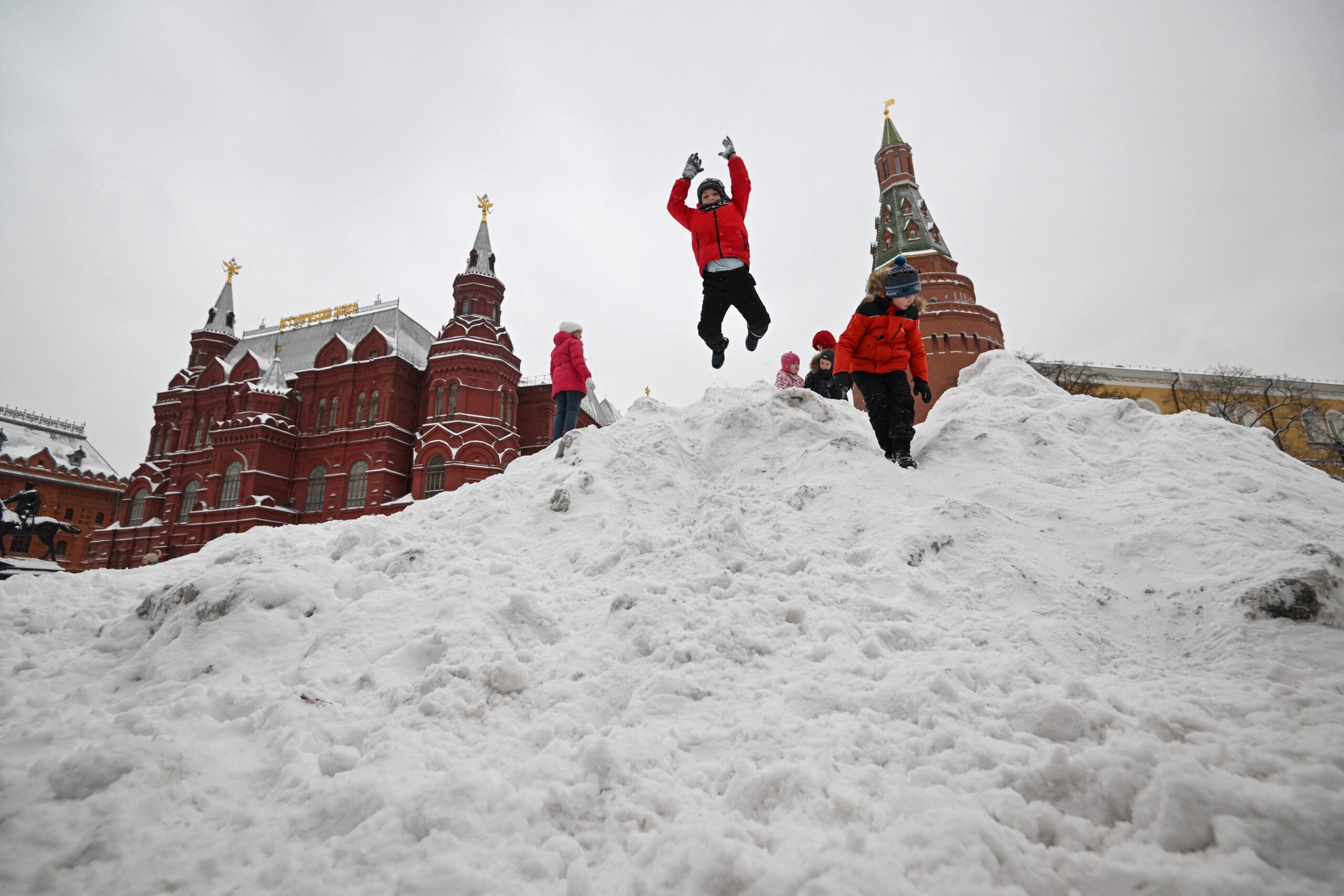 FOTOS: Moscou registra nevasca recorde