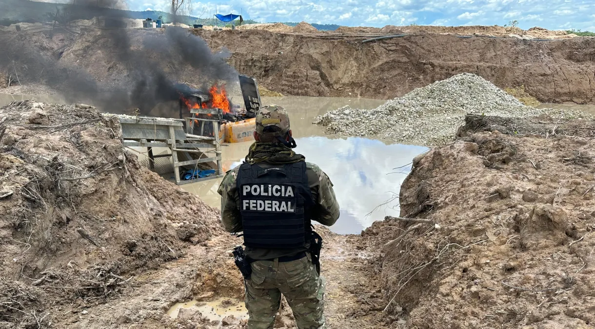 PF e Exército fazem operação contra garimpo em terra indígena em Mato Grosso