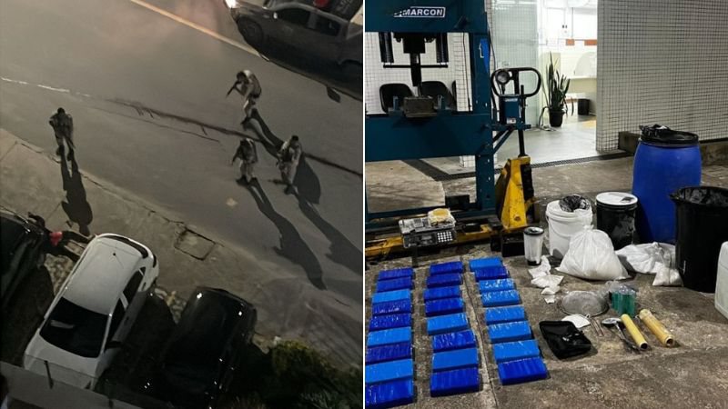 Bunker do tráfico: Traficantes fogem durante operação que desmontou laboratório em Salvador