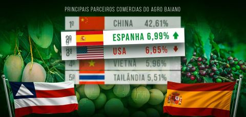 EUA é ultrapassado por Espanha como destino do agro baiano em julho
