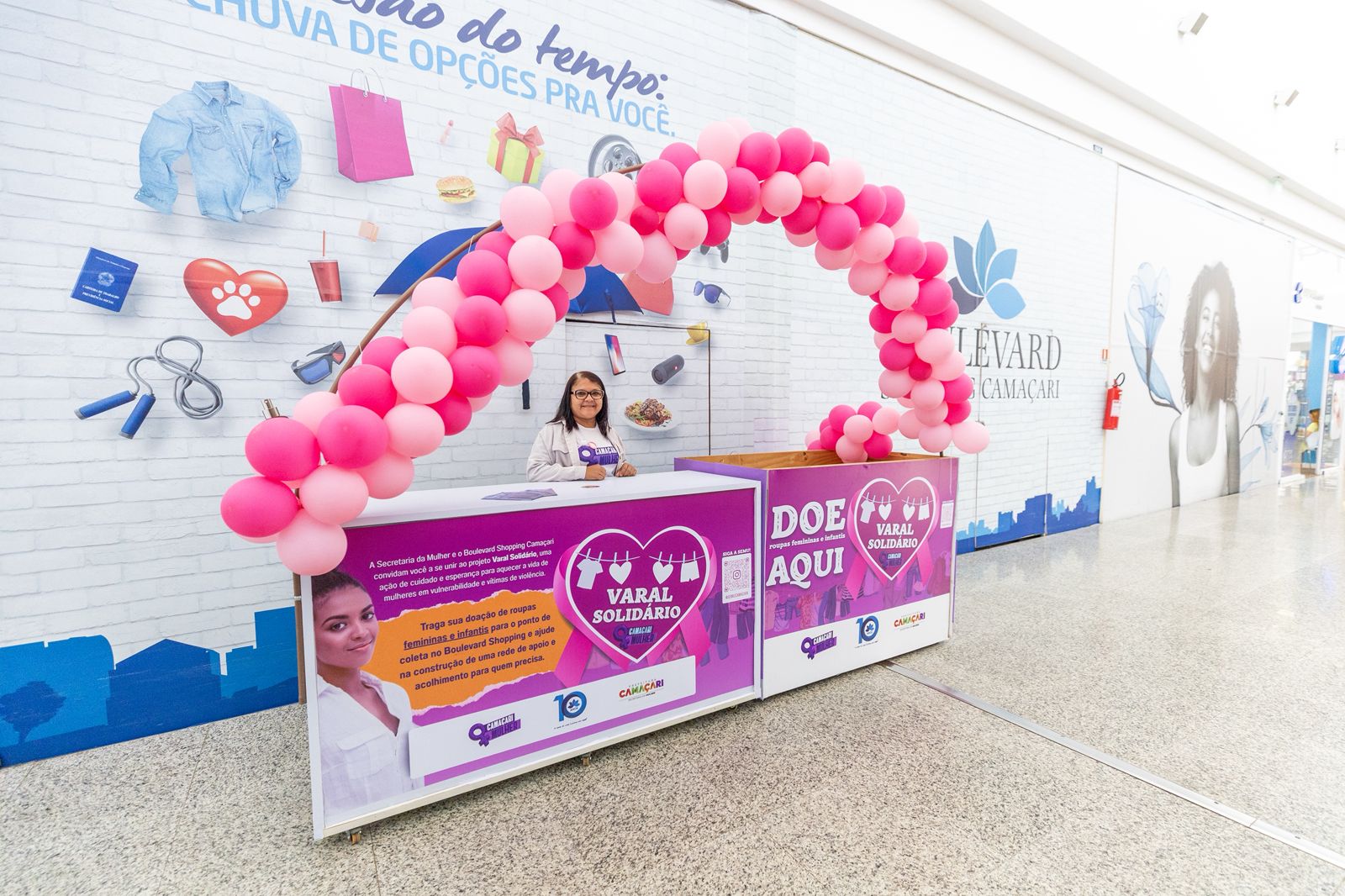 Varal Solidário: População pode doar roupas para mulheres vítimas de violência