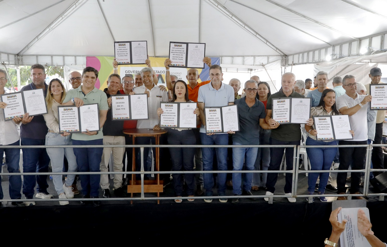 Planaltino é contemplada com ações do Governo do Estado em educação, saúde e infraestrutura