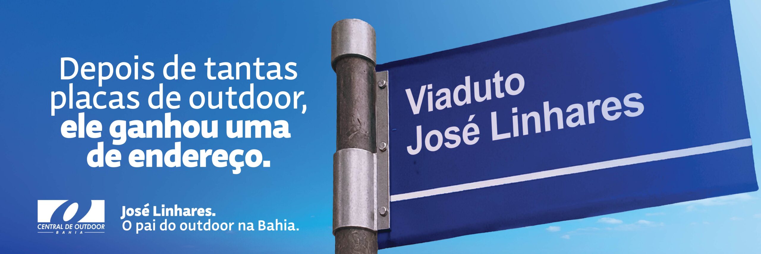 Central de Outdoor Seccional Bahia lança campanha em homenagem a José Linhares, considerado o pai do outdoor