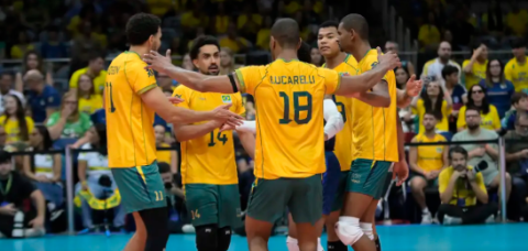 Brasil vence Venezuela e está no mundial de vôlei masculino